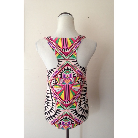 Mara Hoffman cosmic fountain racerback tank top - Picture 3 of 6